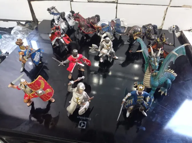 Miniaturas soldados medievais papo