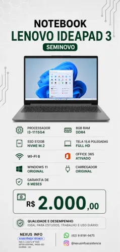 NOTEBOOK LENOVO IDEAPAD 3