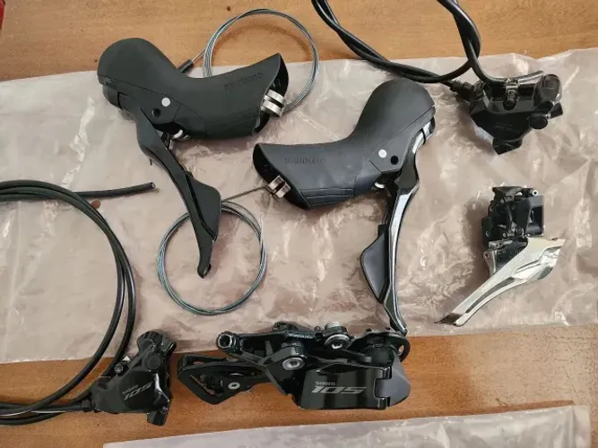 Upgrade de Grupo 12V para Speed Shimano 105 R7100 R7120 12v Hidráulico 