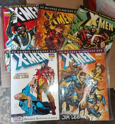 Os maiores Clássicos dos X-Men completo 5 volumes panini