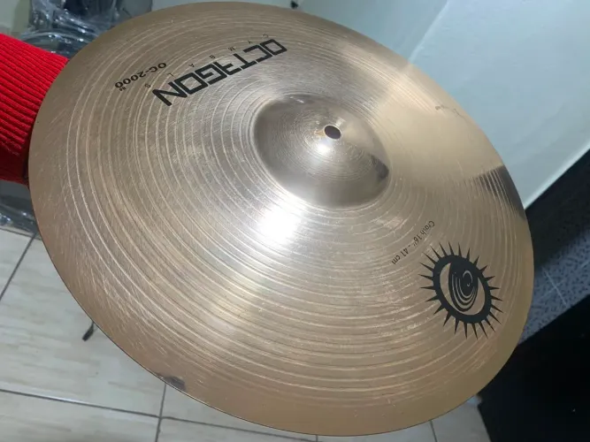 Prato Crash 16" Octagon B8 Clean Serie Oc-2000 Ataque