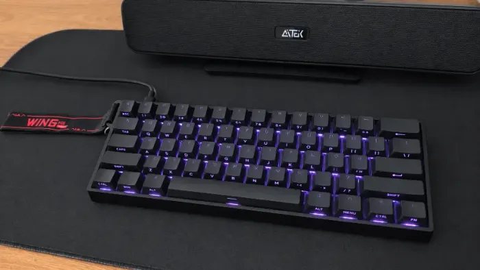 teclado magnetico 60% aula wing