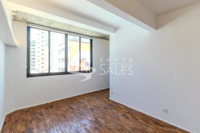 Apartamento para locação na República, São Paulo-SP: 1 quarto, 1 sala, 1 banheiro, 45m² de