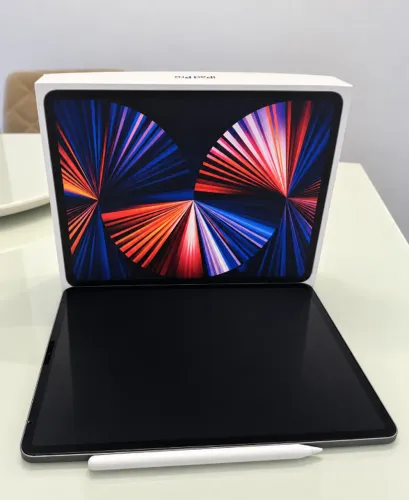 iPad Pro 12,9 M1 512 GB + Apple Pencil 2 + Capa-Teclado + NF