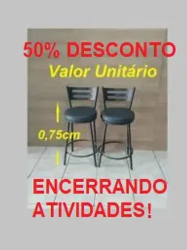 Banqueta Verona Metalnew 229,00 50% Desc à Vista 