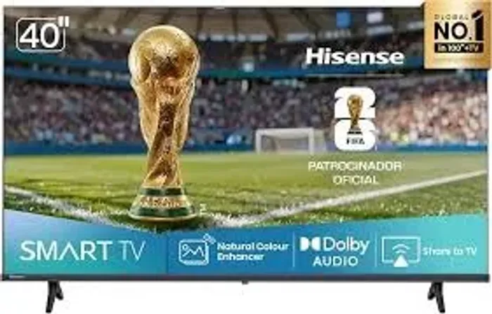 Smart TV 40 Nova Hisense 40A4NV Full HD DLED DTS VirtualX Vidaa U9 Preto