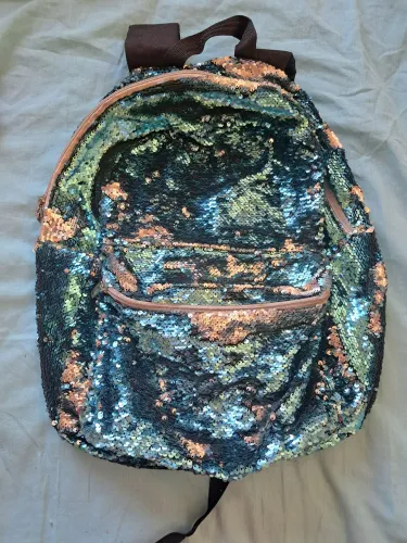 Mochila de paetê 2 em 1