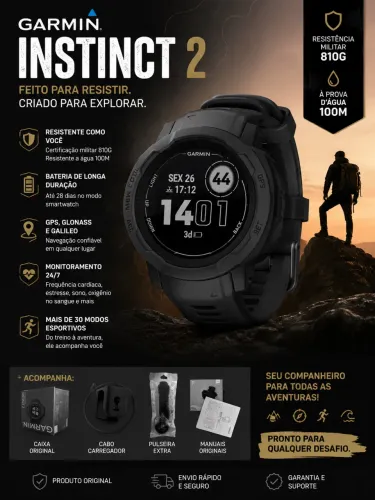 GARMIN INSTINCT 2 - GPS MULTIESPORTIVO | EXCELENTE ESTADO
