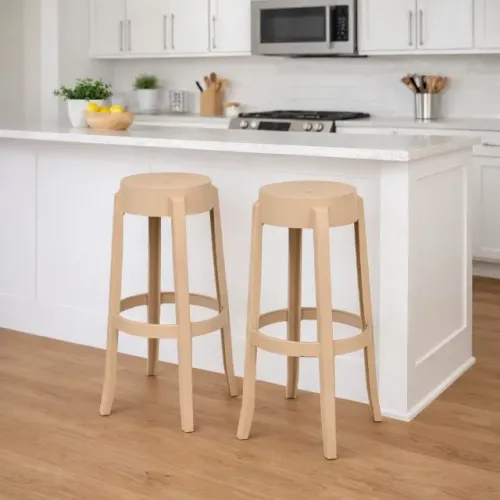 DUPLA DE BANCO / BANQUETA ALTO PARA BANCADA EM POLIPROPILENO