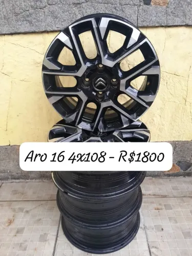 Jogo de rodas aro 16 4x108 Citroën Basalt