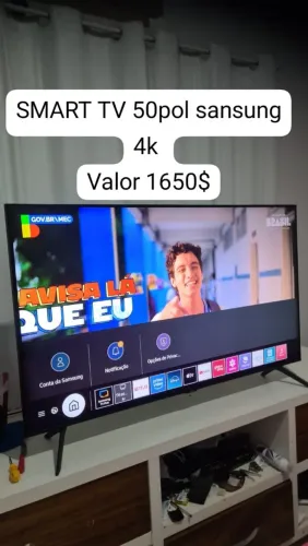 Tv 50 4k smart sansung blootofh comando de voz