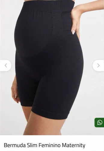 Bermuda Slim Feminino Maternity Track Field