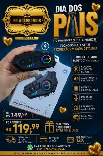 FONE PRA CAPACETE DE MOTO
