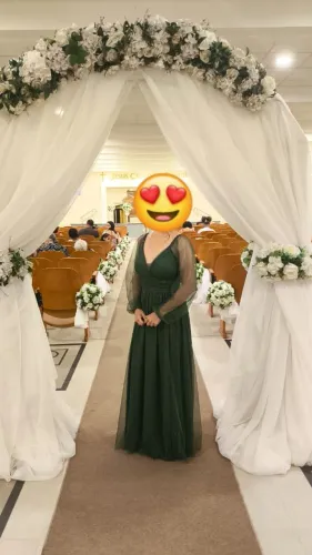Vestido verde oliva