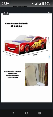 Cama infantil menino