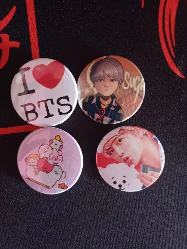 kit 4 de broches BTS