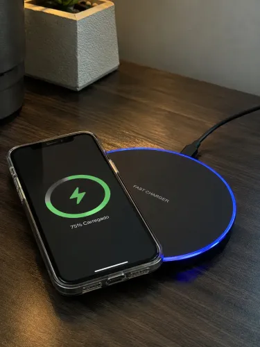 Carregador Sem Fio 15W Fast Charge por Indução | iPhone e Android