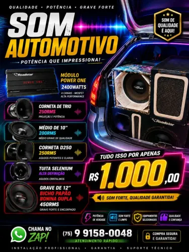 Som automotivo. 