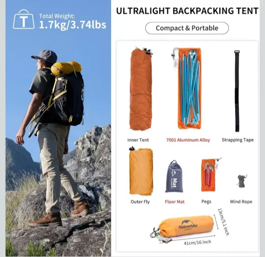 Barraca Trekking Técnica Cloud UP 1 210T Nova