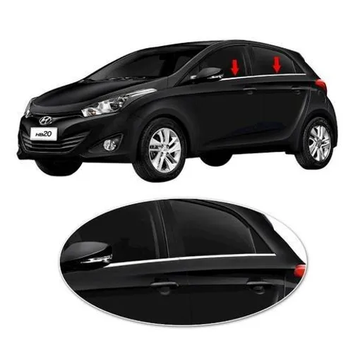 Pestanas Cromadas P/ Todos os Carros - Ecosport / Gol / Creta / Hilux / Hb20