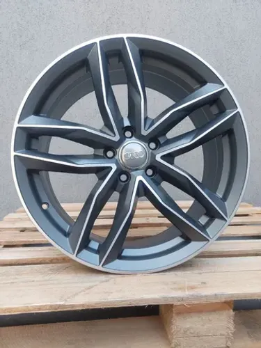 Roda aro 19 Audi Rs6 grafite com diamantado 5x112 jogo