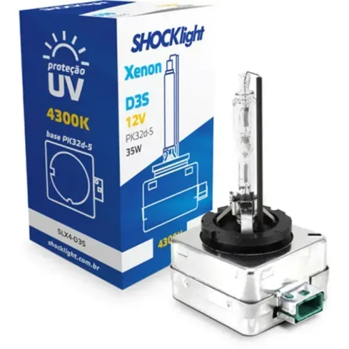 Lâmpada Farol Xenon D3S - 4300K 35W 12V - SLX4-D3S