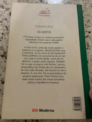 Livro Os Gestos de Osman Lins