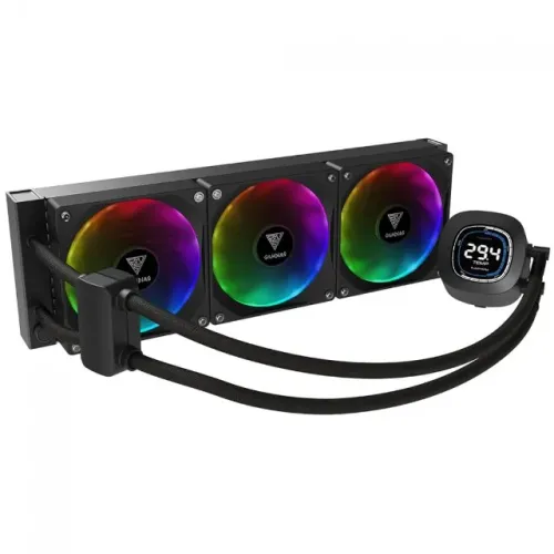 Water Cooler Gamdias Chione M4-360 360mm Display LCD Intel/AMD LGA1700/AM5 - WZetta