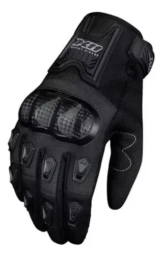 Luva X11 Masculina Blackout 2 com Protetor Motociclista