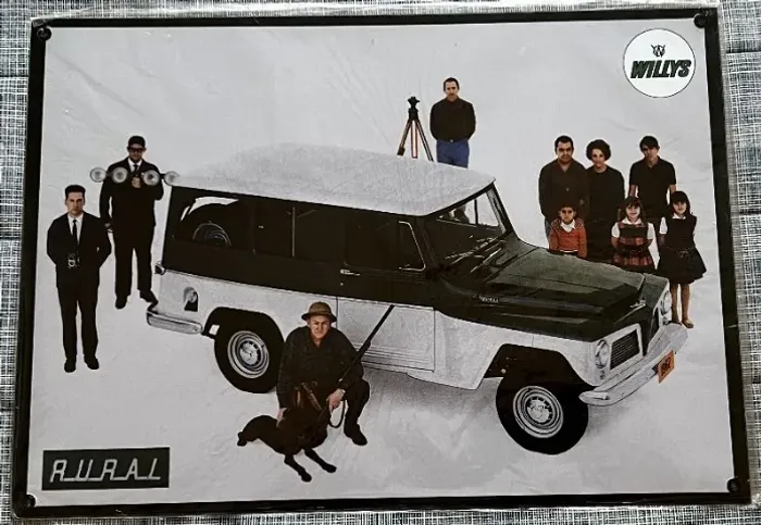 Quadro Rural Willys - decorativo