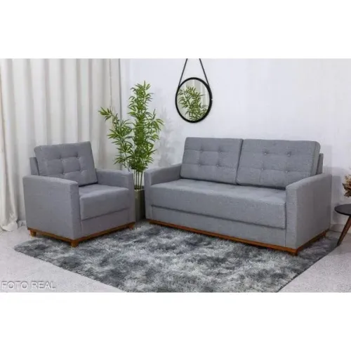 Sofá 3 Lugares + Poltrona Belga Molas Bonnel rf65