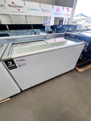 Freezer conservador 503L tampa de vidro - pronta entrega 