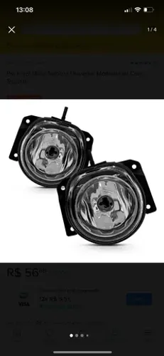 Farol de Neblina Universal Fiat uno palio Strada Siena 