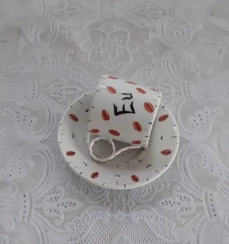 Antiga Xícara Cafezinho Eu Porcelana Steatita