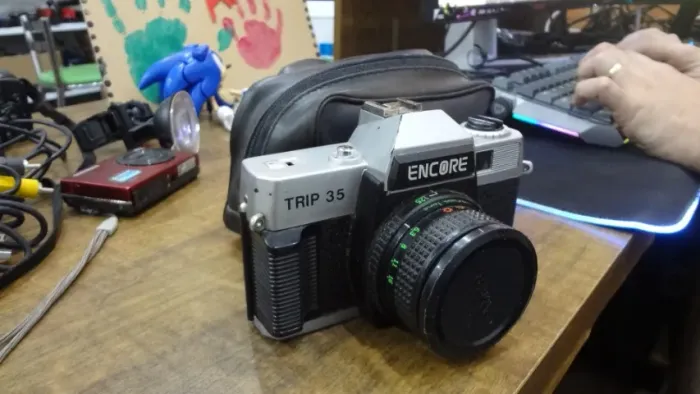 (Barbada colecionador) Máquina Fotográfica Analógica Encore Trip 35
