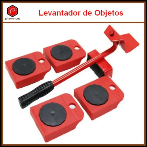 Conjunto de 5 peças p/ Elevação de Móveis Levanta Objetos em Geral, Máximo 150 kg z543
