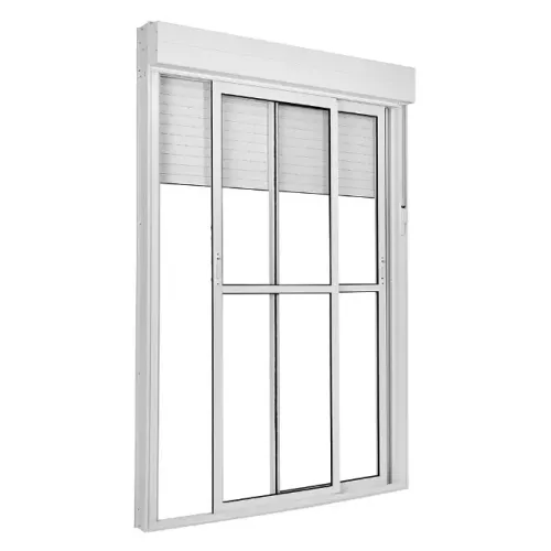 Porta Balcão Alumínio 220x120 com Persiana Integrada