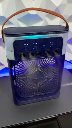 Mini Ar Condicionado Climatizador Umidificador Ventilador Portátil