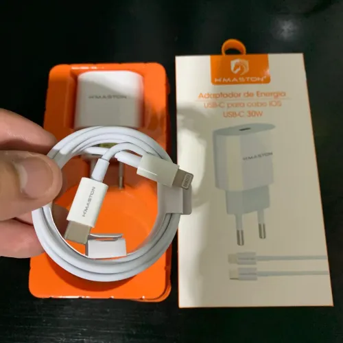 Carregador de IPhone Completo H?Maston 30w