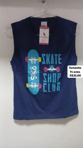 Blusa infantil infanto-juvenil em algodão