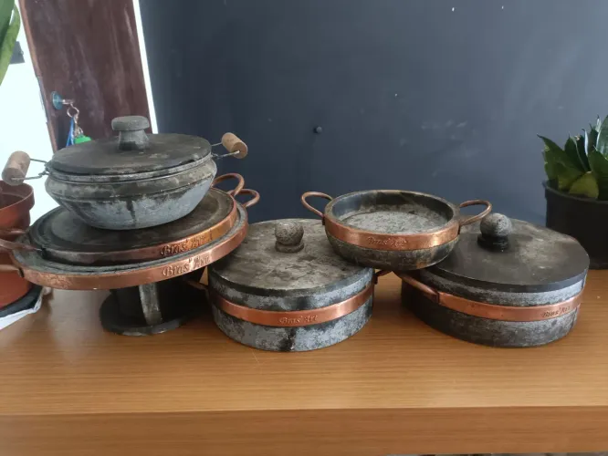 Conjunto de panelas de pedra Bras Art
