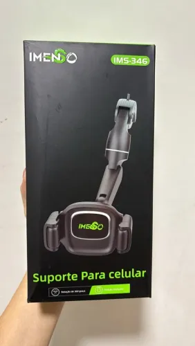 Suporte Veicular Celular Regulável Fixação Segura Imenso Cor Preto