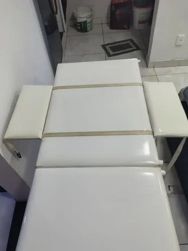 Maca portátil com apoio de cabeça ajustável procedimentos estéticos