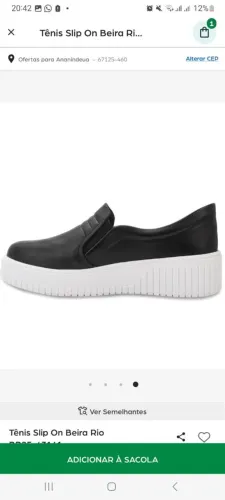 Tênis Slip On Beira Rio