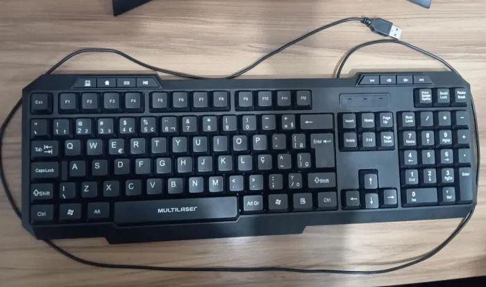 Teclado Com Fio Slim (Multilaser)- TC206