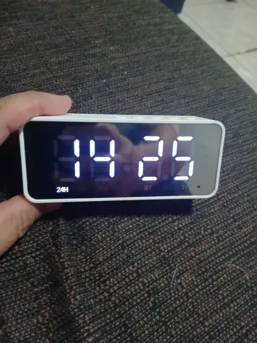 Relógio Digital  Bluetooth Despertador LED Mesa Mesa Quarto
