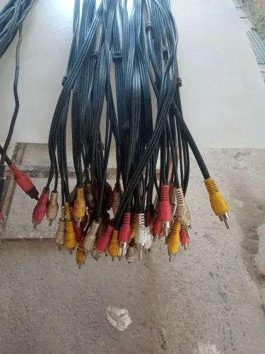 Cabos AV RCA - Pacote com 20 unidades