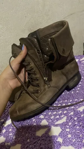 Bota Coturno Marrom- 33