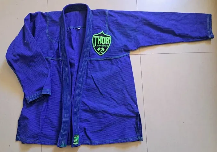 Kimono Jiu-Jitsu Thor A4 Azul - Quase Novo, Usado 2x