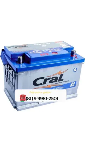 Bateria de carro Cral 60 24 meses de garantia 